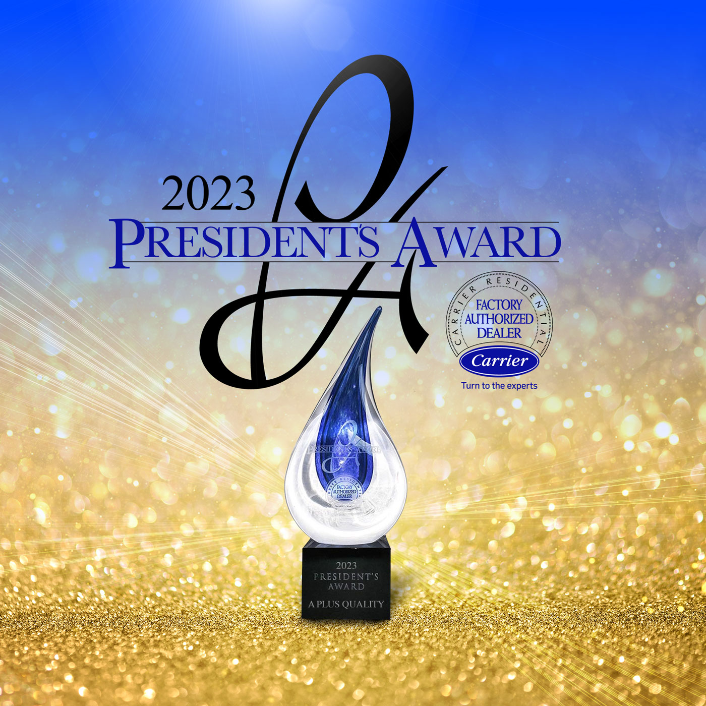 presidents award 2023 A Plus Quality Inc