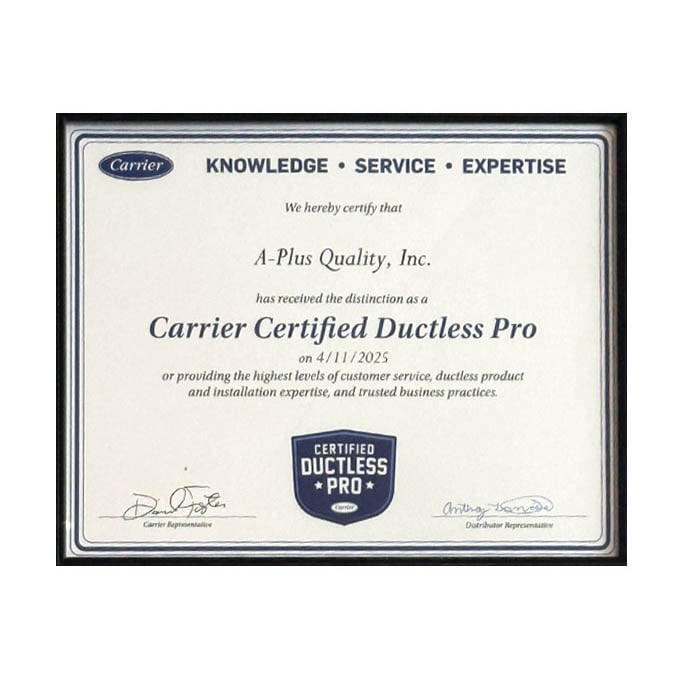 Carrier Certified Ductless Pro